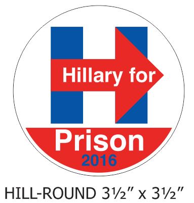Hillary for Prison - Round Decal